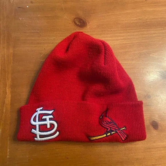 Mlb St Louis Cardinals cuffed knit beanie red OSFM - Picture 1 of 3